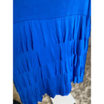 Avenue Tiered Ruffle Tank Dress Royal Blue Sleeveless Wedding Event Summer Party Photo 3