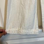 Old Navy Women's  White Cropped Pants Linen Blend Size Med EUC #7447 Photo 2