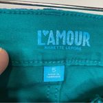 Nanette Lepore L’amour floral jeans blue green size 5‎ Photo 3