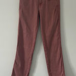 Mother The Rascal Cuff Mid Rise Straight Leg Jeans Rose Mauve Paradise Puff 25 Pink Photo 0