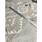 Frye  Women's The Cozy Cardigan Sweater Tan Size Large Aztec Print Photo 6