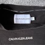Calvin Klein Black Long Sleeve Pullover‎ Crop Sweatshirt Size XL Photo 3