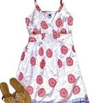 Gap  white coral and blue floral cotton sundress size small Photo 0