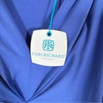 Tori Richard Tori Richards Blue 3/4 Sleeve Mini Dress Womens S Twist Front Bodycon NWT Photo 7
