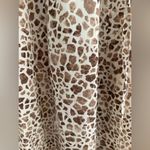 Nordstrom Rack NWT Mauby Satin Wrap Dress Dark Brown Giraffe / Size M Photo 7