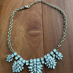 J CREW gold tone crystal rhinestone cluster necklace Gold Photo 0