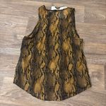 Current/Elliott NWT Snakeskin Print Cotton/Silk Pullover Bermuda Tank Top Sz 4 Photo 1