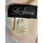 La Femme  Black Lace Beaded Off Shoulder Crop Top Mermaid Skirt Set Size 4 Photo 3