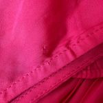 Ramy Brook  Pink Mini Dress‎ Large Ruffle Neck Smocked Waist Lightweight Resort Photo 5