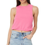 Free People  Warm Fluff Crop Neon Pink M Retail $48 Photo 0