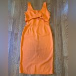 NWT Tangerine linen cut out midi dress size M Size M Photo 4