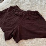 Free People  Mauve Linen Blend Cargo Mini Shorts | Utility Boho | Size M Photo 9