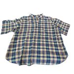 Levi's VINTAGE 1970’s Blue, Cream Red & green Plaid Shirt Size 44 PLUS 2X Photo 1