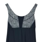 Lululemon Wrapper's Delight Tank Top Womens 8 Black Petal Ghost Mesh Athleisure Photo 3