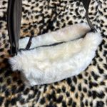 Banana Republic Vintage  Faux Fur Genuine Leather Trim Handbag Photo 1