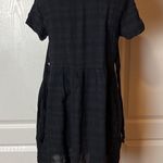 VINTAGE BLACK CHECKERED BABY DOLL TWO WAY DRESS Photo 3