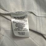 Lucky in Love Royale Stripe Rib Tennis Tank Top White Orange Size Small Photo 8