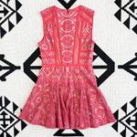 BCBGMAXAZRIA  Shira Red Lace & Mesh Cutout Mini Dress Size 4 Photo 8
