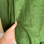 Green slouchy drop shoulder henley sweatshirt size large M6 Photo 10