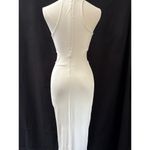 Naked Wardrobe Women’s Long White Cut out Bodycon Dress Sz S Photo 3