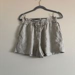 Reiss  Lacey Linen Blend Pull On Shorts in Gray Size 4 Photo 3