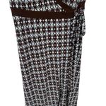 Max and Cleo Geometric Starburst Floral Print Midi Wrap Dress Size Small Petite Photo 8