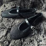 H&M Braided Ballet Flats Black Sz 9 Designer Brand New Photo 4