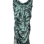 WAYF Leola Ruched Zebra Camisole Slip Dress Size XS Photo 2