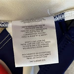 Body Glove  Blue Coral White Striped Teeny Bikini‎ Size Large Photo 4