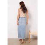 Kut From The Kloth  Brea Front Slit Midi Denim Skirt Medium Wash Blue 4 Photo 3