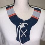 Gepetto vintage 80s tie up short sleeve shirt White Size L Photo 2