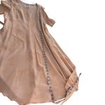 MM Lafleur The Jessica Dress Brushstroke Size XL 100% Silk Peach Salmon Career Orange Photo 14