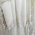 Free People Stevie Embroidered Maxi Dress Tea Flowy Ivory Sheer Floral Lined S Photo 11