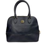 Anne Klein Black Structured Double Handle Dome Satchel Purse Bag Photo 0