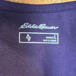 Eddie Bauer  Travex Dress Womens L Midi Purple Solstice Twist Knot UPF 50+ V-Neck Photo 7