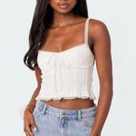 Edikted Lacey Knit Top  Photo 0