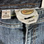 Talbots Women's Blue Denim Capri Jeans Size 18 Cuff Crop Stretch Casual Photo 4