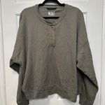 Carhartt  Loose Fit Midweight French Terry Henley Sweater Olive Green Size 2X Photo 0