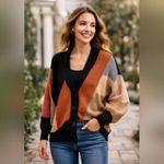 Lush Clothing Lush Multicolor Knit Cardigan Sweater Photo 5