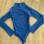 Princess Polly High Neck Blue Bodysuit Photo 1