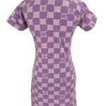 Juicy Couture Juicy by  Purple Checkered Short Sleeve Dress Size XS Photo 4