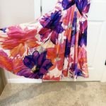 VTG Cache Womens Satin Floral Trumpet Maxi Dress Size 2 Formal Evening Prom Y2K Photo 3