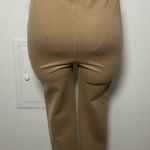 ZARA Camel High-Rise Leggings with Gold Buttons (M / 28) Photo 0