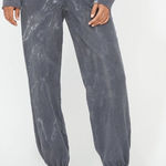 Lacausa Women’s Size S Slater Sweatpants Dark Gray Tie Dye Loungewear Oversized Photo 0