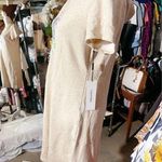Calvin Klein beige soft dress designer logo front short sleeve with hoodie $49 Photo 0