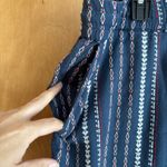 Sundance  Women's Size XL Talia Easy Blue/Multicolor Striped Pants With‎ Pocket's Photo 2