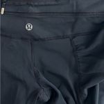 Lululemon Black Cropped Side Ruched Leggings Size 4 Photo 3