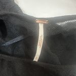 Free People  Tank Top Womens Small Black Meant to Be Lace Linen Swing Boho Photo 2