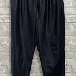 ZARA  Black Faux Leather Joggers Photo 0