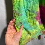 American Rag Y2K Tie Dye Babydoll Smocked Mini Dress Spaghetti Straps Hippie Boho Colorful XS Photo 4